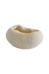 Scalloped Vase Flat - Black