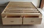 Box Bed Footend Drawers – Raw
