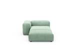 Sofa Daybed L Cord Velours Duck Egg