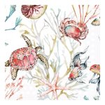 Serviette - Sea Animals 33X33CM