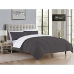- Reversible Comforter Set - 90 GSM Micro Fibre - Gray Flannel - Optical White Single - Three Quarter - Fits Single Size