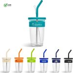 Kooshty Slurp Glass Kup & Straw 480ML