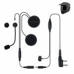 Zartek GE-299 Helmet Headset With Quick Disconnect & Finger Ptt