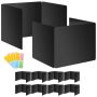 8 Pack Desk Dividers For Students Privacy Shield Folder Boards With Labels