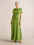 Gemini High Neck Jersey Maxi Dress - 18 Zesty Green