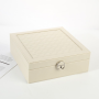 Beauticka Multi-purpose Jewellery Box With Large Mirror And 2 Trays - White