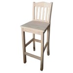 Curve Bar Chair B rest 750H – Raw