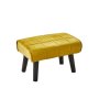 Betty Small Foot Stool Ottoman/ Modern Accent Step Stool Seat - Gold