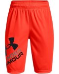Boys' Ua Prototype 2.0 Logo Shorts - Phoenix Fire Yxl