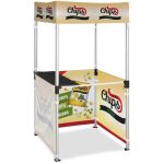 Ovation Sublimated Gazebo 1M 1M Kiosk 3 Half-wall Skins