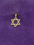 Gents 9CT Yellow Gold Star Of David