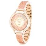 Ladies Rose Gold Watch Embellished With Rose Crystals