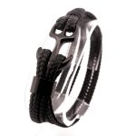 Men's Anchor Rope Bracelet - 21 Cm