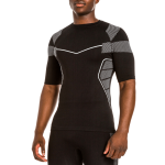 Mens Short Sleeve Black Base Layer Top