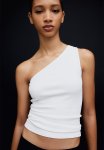 One-shoulder Top - White