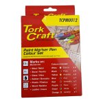 Tork Craft Paint Markers Set 12 Piece Oil-based