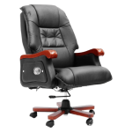 Executive Leather Office Chair - Black