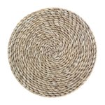 Round Woven Placemat Natural 40CM
