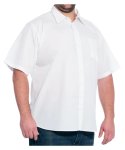 Mens Short Sleeve Work Shirt - S White