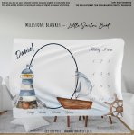 Milestone Blanket Little Sailor Boat
