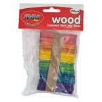 Coloured MINI Lolly Sticks 3CM Each 100PC