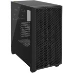 3000D Airflow Atx Mid-tower Tempered Glass PC Case - Black