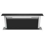 Falco 90CM Black Glass Down Draft Extractor - FAL-90-DDG-BG
