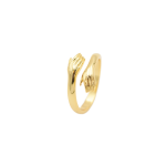 18CT Gold Hug Ring - 56 Gold