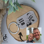 Photo Engraved Dogtag Keyring