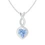 Infinity Heart Set- Light Sapphire Crystal