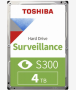 Toshiba S300 Surveillance Sata Hard Drive - 3.5 Inch Foam Factor 4TB Capacity 4500 Rpm Rotational Speed 128MB Cache 157MB/S Transfer Rate Up To