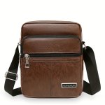 Casual Lightweight Sling Bag For Men Zipper Satchel Bag Simpler Classic Satchel Bag