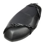 MC1004 Motorcycle Sun Protection Dustproof Rain Seat Cover Specification: XL Black