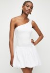 Superbalist Asym Combo Fit & Flare Dress - White