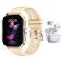 Women's Value Smart Watch 1.83 Rose Gold With Bluetooth Earbuds