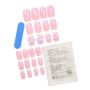 24PCS Cute Kitty-themed 3D Press-on Nails Kit - Multicolor