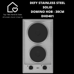 Defy Stainless Steel Solid Domino Hob - 30CM DHD401