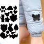 16PCS Down Jacket Cloth Stickers Cartoon Self-adhesive Non-marking Repair Patch Seamless For Clothes Pants