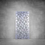 Wall Art D103 - 2000 X 1000 X 20 Indoor Matt Silver No