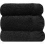 Fringe Guest Towel 30X50CM 3-PACK Jet Black