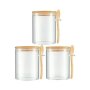 Airtight Glass Jars With Bamboo Lids