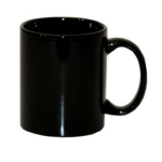 Standard Black Mug Outside Inside White 325ML Set Of 6