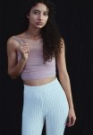 Cropped Strappy Top - Dusty Pink Marl