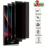 3-PACK Privacy Tempered Glass Screen Protector For Samsung Galaxy S20 Fe 5G/S21 Fe 5G/S23 FE/A04S/A04/A05/A05S/A04S/A04E/A24 4G/A34/A54 5G - 9H Hardness Glossy Finish Anti-peep Anti-shatter