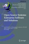 Open Source Systems: Enterprise Software And Solutions - 14TH Ifip Wg 2.13 International Conference Oss 2018 Athens Greece June