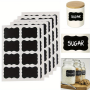 Erasable Blackboard Stickers: 5 Sheets 40 Pcs Perfect For Crafts Kitchen Jars And Organizers - Removable & Replaceable