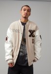 Varsity Jacket - Xaiver Baseball beige