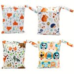 1PC Animals Print Waterproof Wet Bag Halloween Thanksgiving Day Christmas Gift