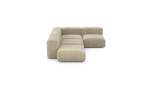 Four Module Corner Sofa - Cord Velours - Sand - 199CM X 283CM