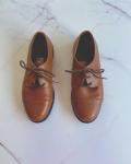 Brown Leather Oxford Shoes Size 32 4